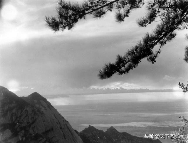 1935年的华山老照片，彼时的华山道观道士还有美景