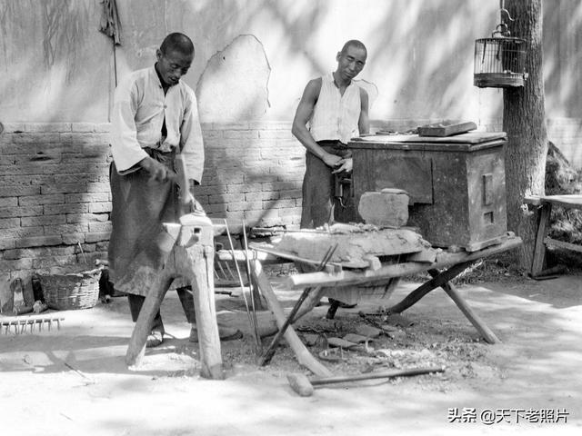 1931年的河北定州老照片 平和的市民生活实拍