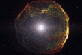 当恒星内核坍缩成为中子星时，超新星产生了大量的中微子