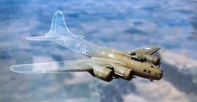 战争中已知许多奇怪和神秘的事情之一飞行堡垒B-17轰炸机无人着陆