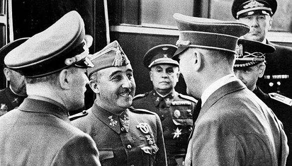 德意帮西班牙佛朗哥上台，他却耍了希特勒，并不登上轴心国的战车