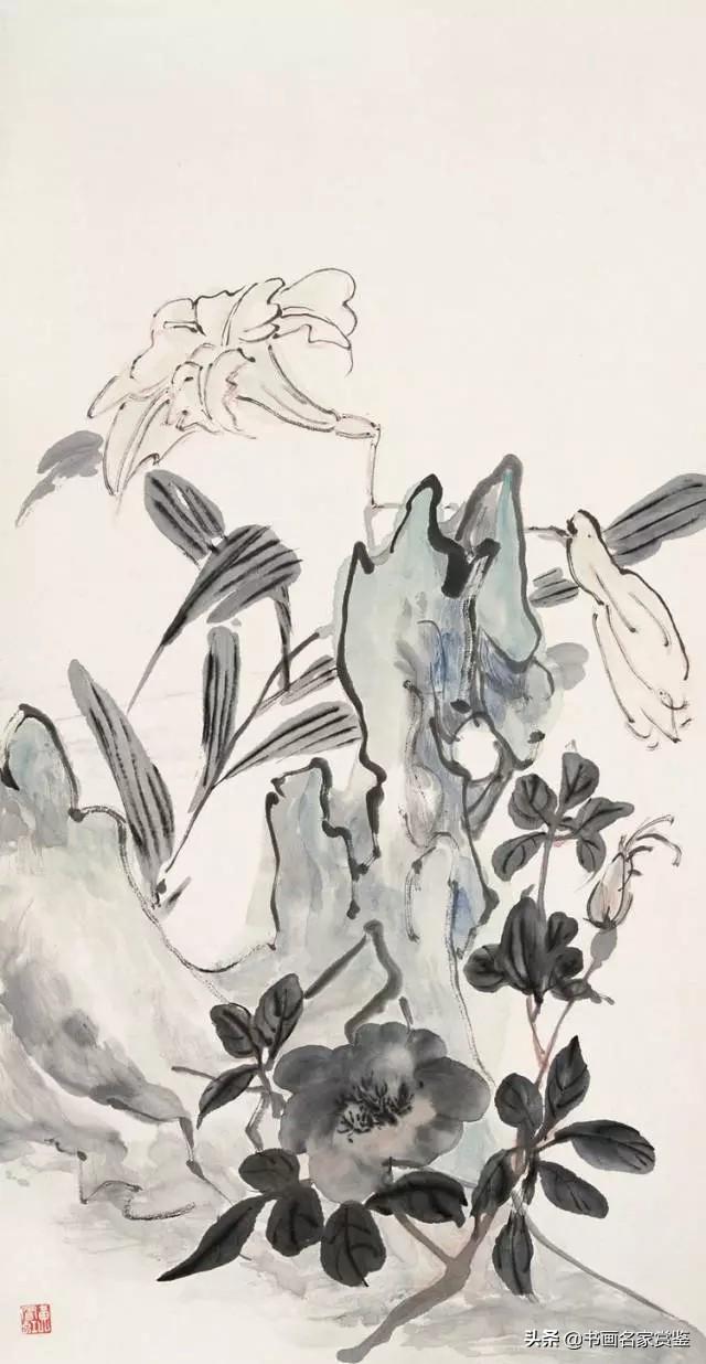 近现代著名画家，一代宗师——黄宾虹 少见的一组花卉作品