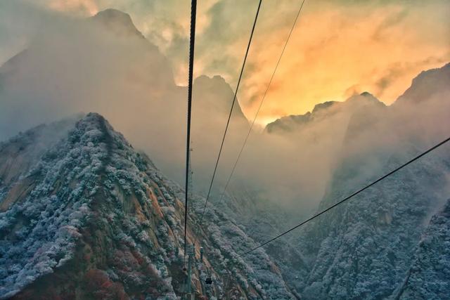 华山雪景更加与众不同