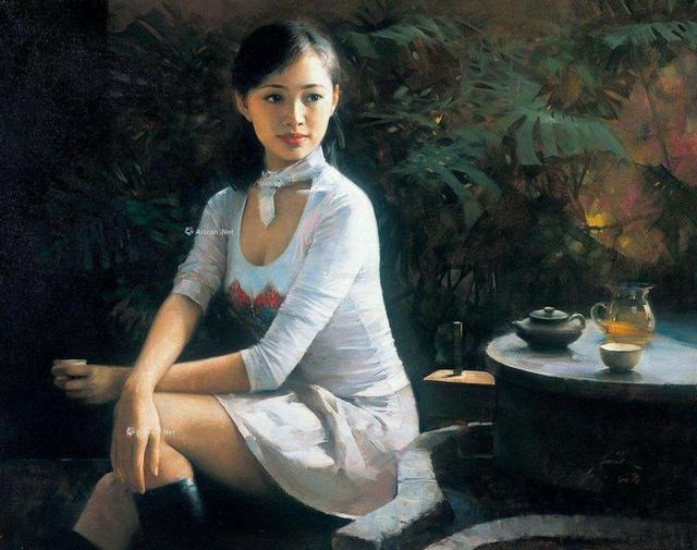 旅美艺术家何岸抒情浪漫、唯美写实的东方人体油画欣赏