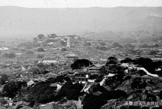 1870年的福州老照片，早期的万寿桥金山寺涌泉寺真实影像