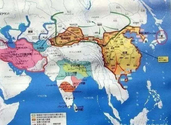 日本教科书中的中国历代地图，难得一见，令人反思