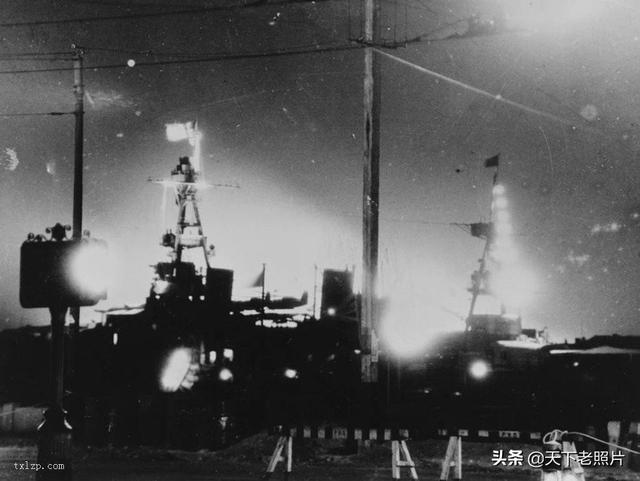 1937年美国海军巡洋舰旁观拍摄的上海淞沪会战全过程