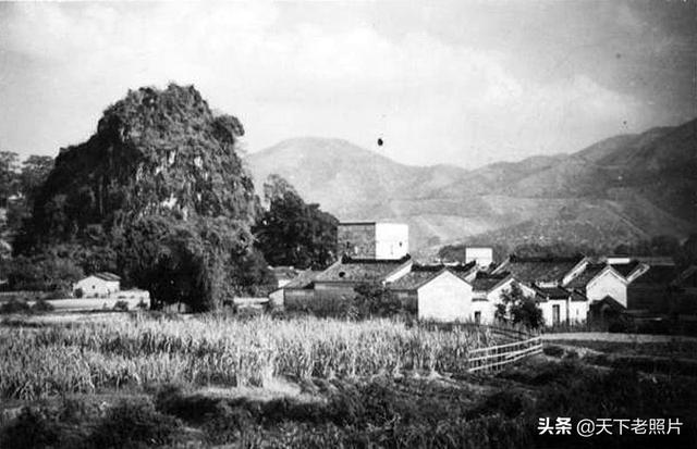 1930年代的广东云浮老照片 90年前的云浮街市及城乡风貌