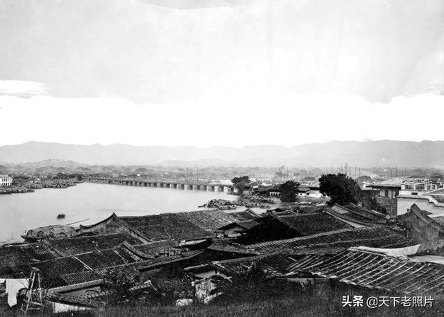 1870年的福州老照片，早期的万寿桥金山寺涌泉寺真实影像