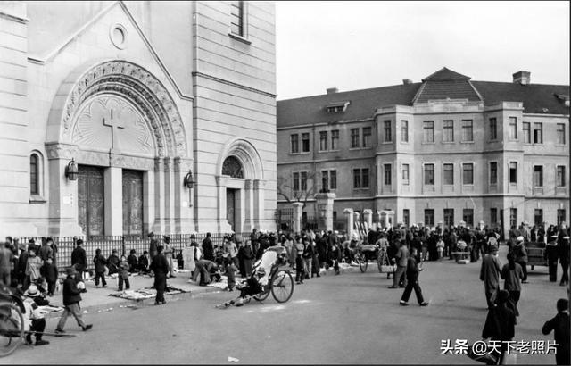 1946年 青岛街景老照片36张 中西合璧时尚洋气的建筑大观