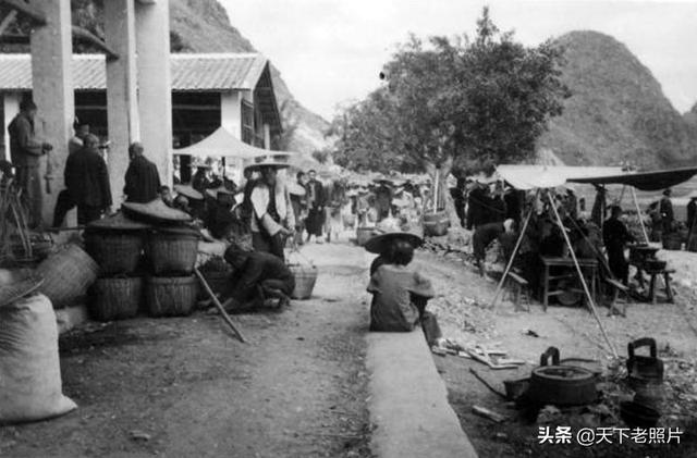 1930年代的广东云浮老照片 90年前的云浮街市及城乡风貌