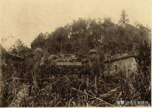 1918年湖南宁乡老照片 一片废墟的沩山密印寺同庆寺