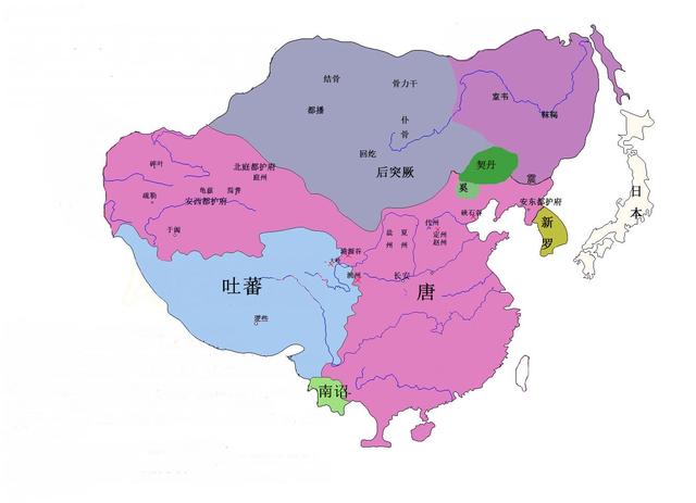 通过地图了解唐朝疆域变迁：一个庞大的帝国，最后竟然被肢解