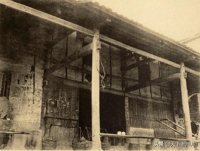 1918年湖南宁乡老照片 一片废墟的沩山密印寺同庆寺