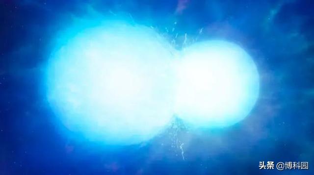 好壮观！两颗恒星先合并成蓝超巨星，然后再变成超新星爆炸！