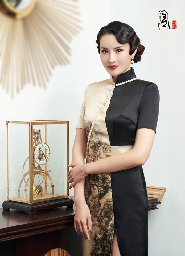 旗袍适合中国人的形体，表达中国人的审美。