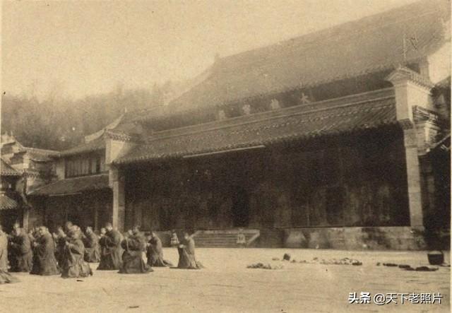 1906年江苏句容老照片 百年前的茅山寺庙建筑美丽风光