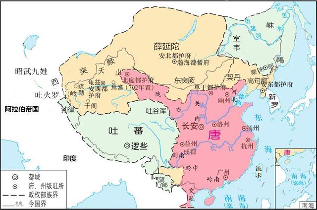 通过地图了解唐朝疆域变迁：一个庞大的帝国，最后竟然被肢解