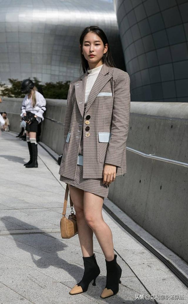 6款韩式西装穿法，普通职场一族也能穿出韩剧范，精致又好看