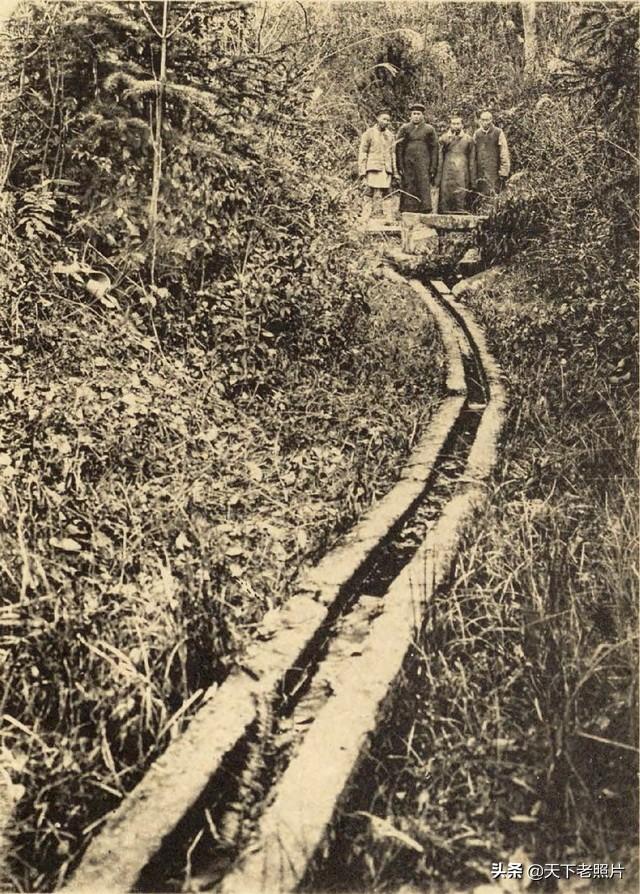 1918年湖南宁乡老照片 一片废墟的沩山密印寺同庆寺