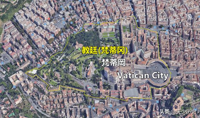 梵蒂冈历史，曾拥有40000平方公里领土，如今世界排名倒数第一