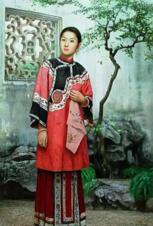 油画里的中国古典女性