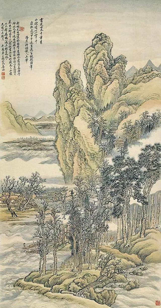 苍润古秀——晚清 姜筠 山水画欣赏