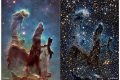 NASA发布鹰星云“创生之柱”绝美新照片
