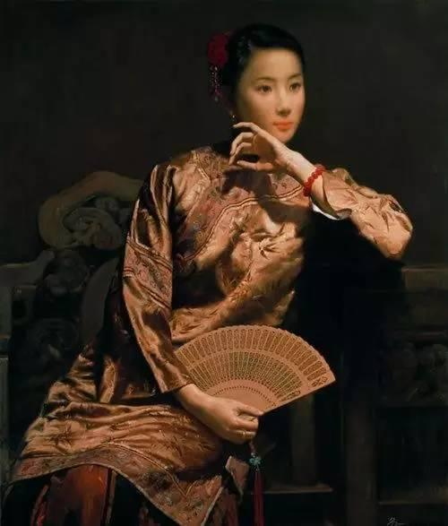 油画里的中国古典女性