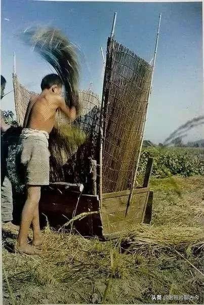 1945年，美国人拍摄的中国农村彩色修复照片