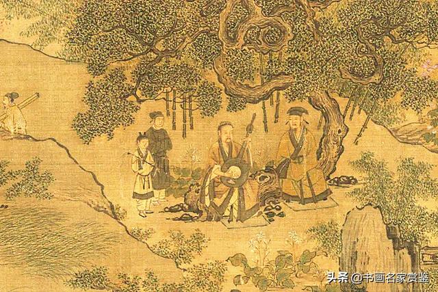 南宋大家——刘松年《西园雅集》描绘了宋代文人、大咖齐聚的场景