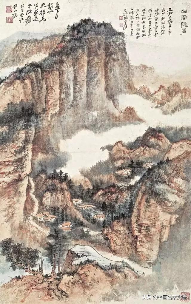 上世纪画坛最具传奇色彩的国画大师——张大千 山水作品欣赏