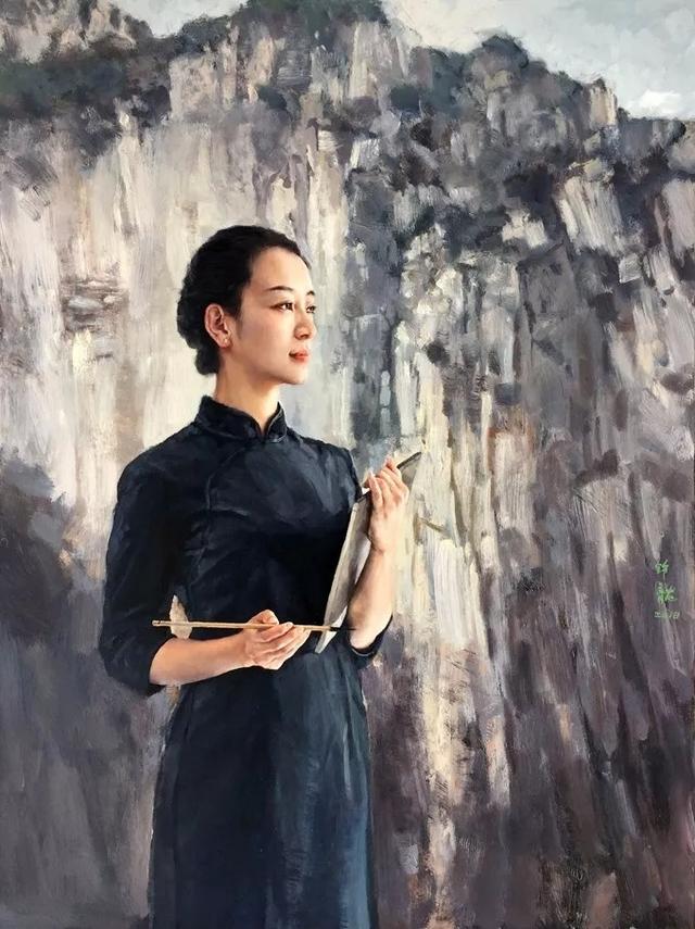 唯美东方女体油画，明净清澈，韵味无穷!