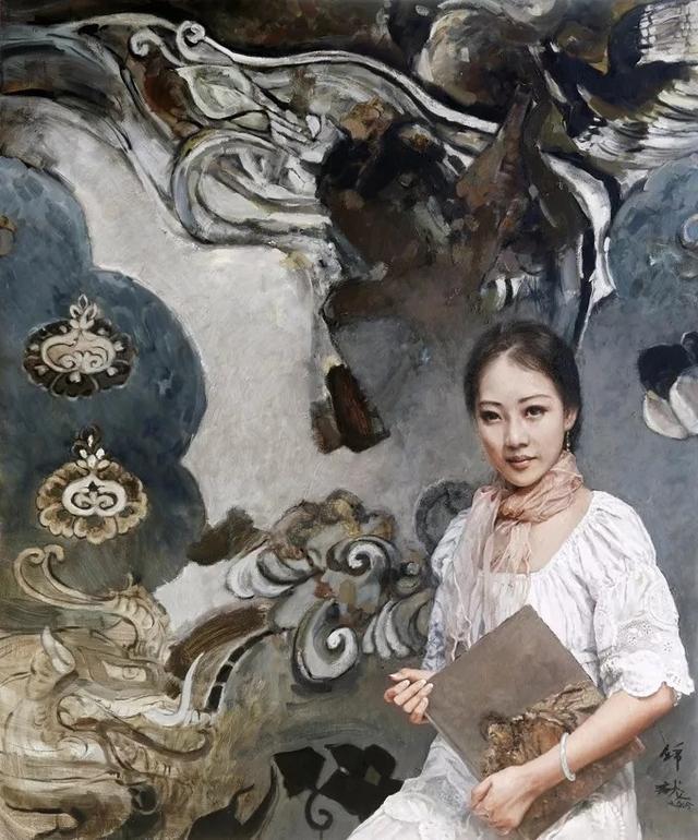 唯美东方女体油画，明净清澈，韵味无穷!