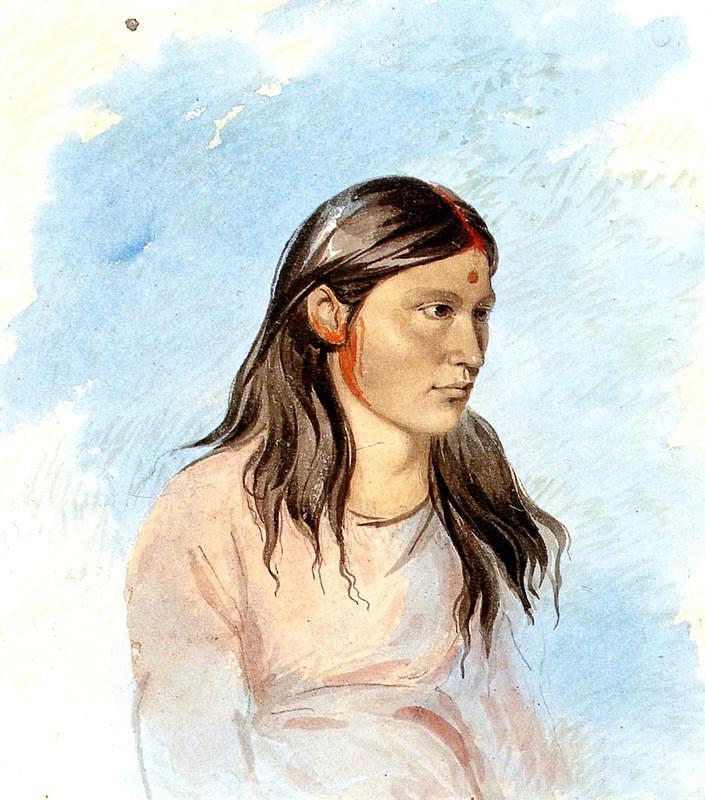 美国画家George Catlin：土著人的肖像画艺术作品