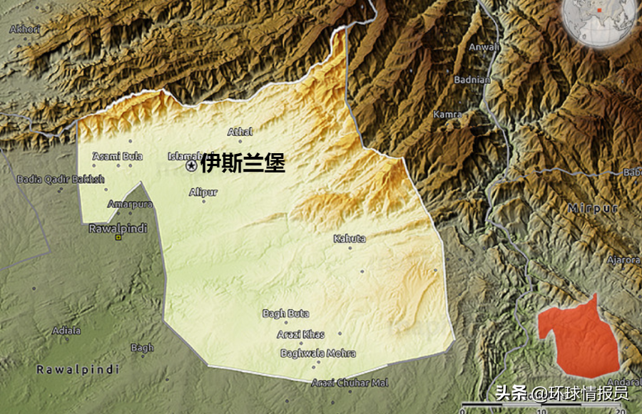 巴基斯坦首都，为什么从沿海迁到内陆的印巴边境？