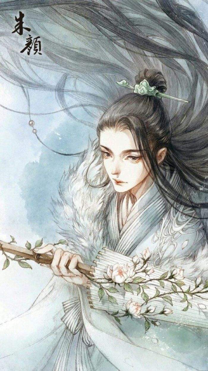 《半面妆》插图绘画的主人公古戈力，将古风人物真实绘画逼真呈现