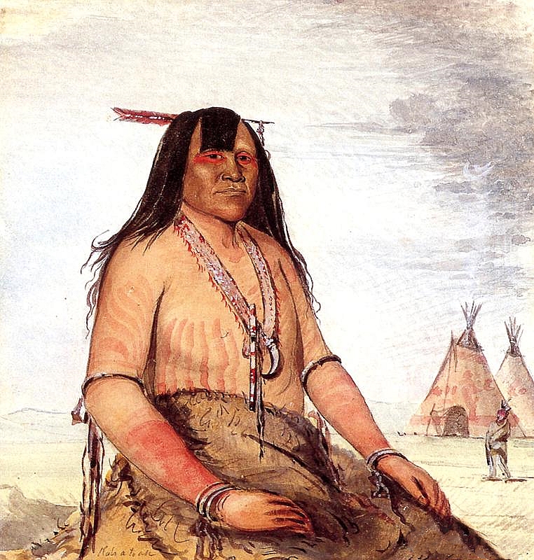 美国画家George Catlin：土著人的肖像画艺术作品