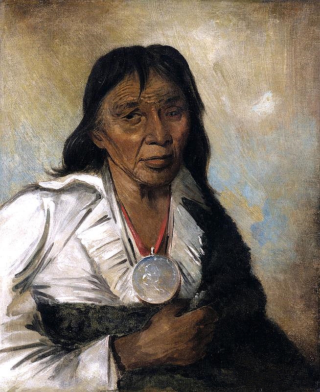 美国画家George Catlin：土著人的肖像画艺术作品
