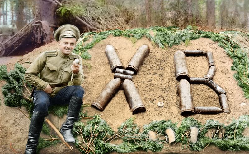 旧影拾记：一战中，俄国军人的10大经典彩色老照片，叹为观止
