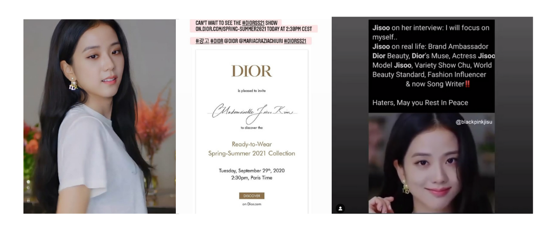 巴黎时装周-金智秀Jisoo代言迪奥Dior2021春夏成衣