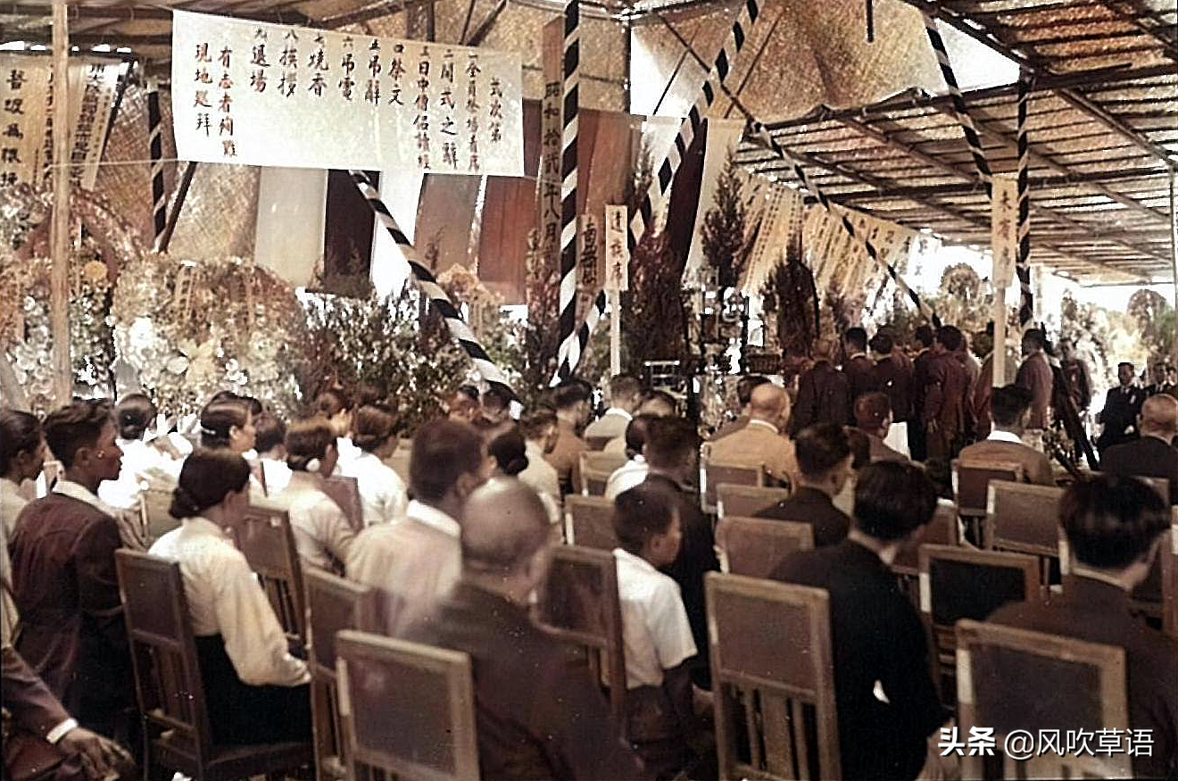 北京旧影：1938年，鬼子祭祀“通州事件”保安队打死的日本人