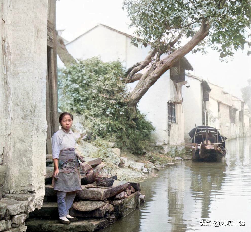 1930年，苏杭运河边上的那些江南女子