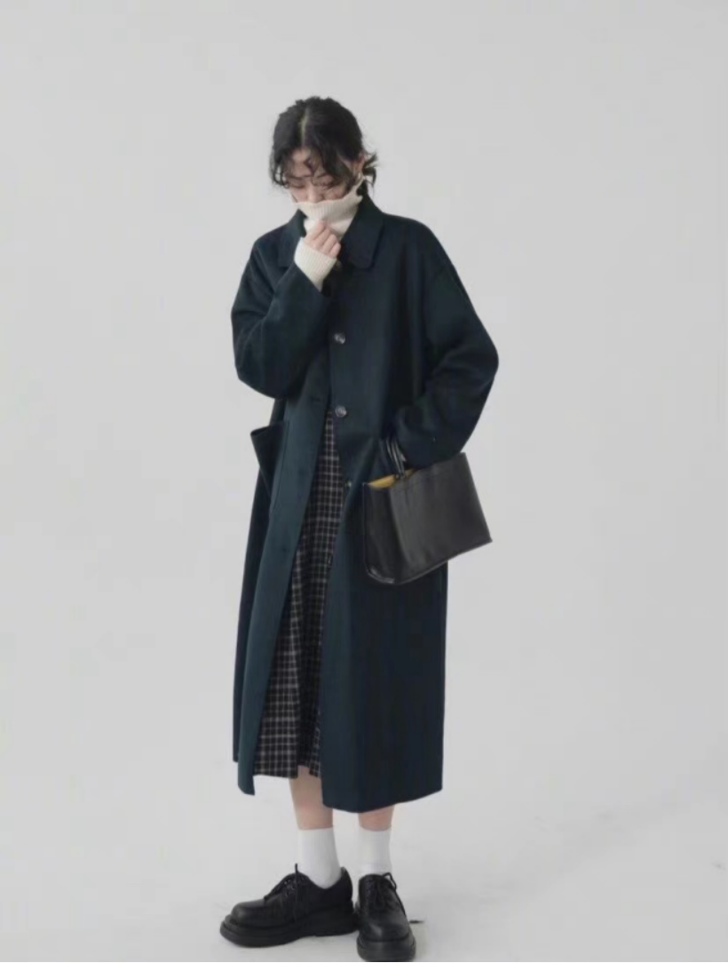 冬季试试保暖又显气质的“韩系穿搭”，配色简约但看着高级，超美