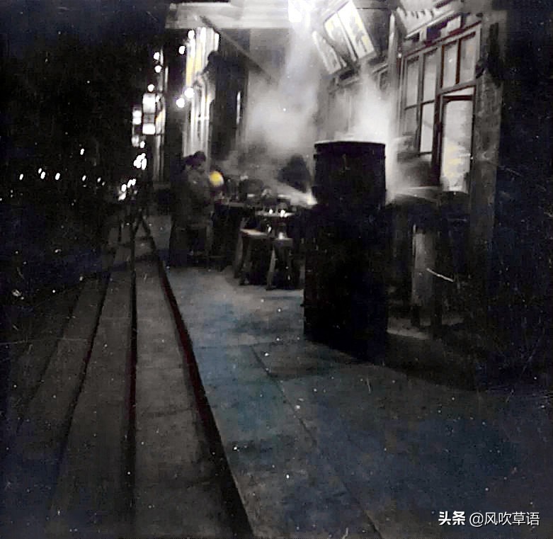 北京老照片：1939年东安市场的清真羊肉馆