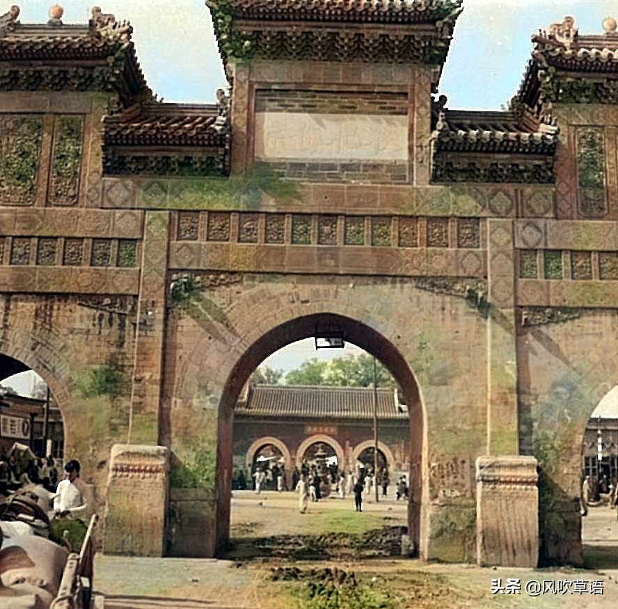 北京旧影：1939年5月，北京朝外大街东岳庙前所看见