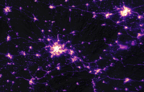 NASA从宇宙视角发现中国，地球夜景图展示武汉变化信息