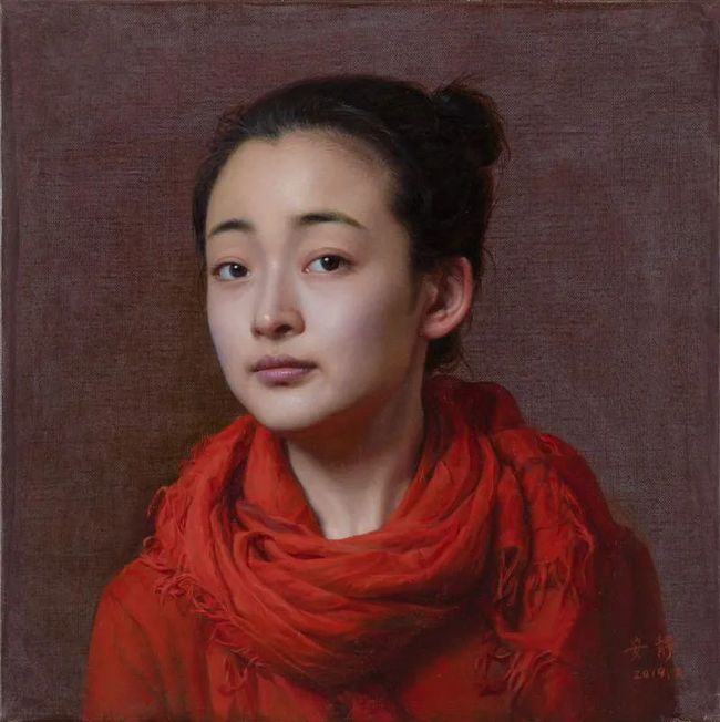 美女画家安静油画中的美女，貌若天仙，美到极致