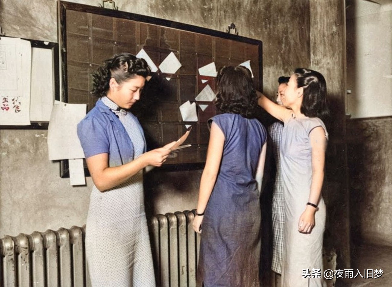 老照片：1920年代燕京大学的女大学生，思想自由，学术一流