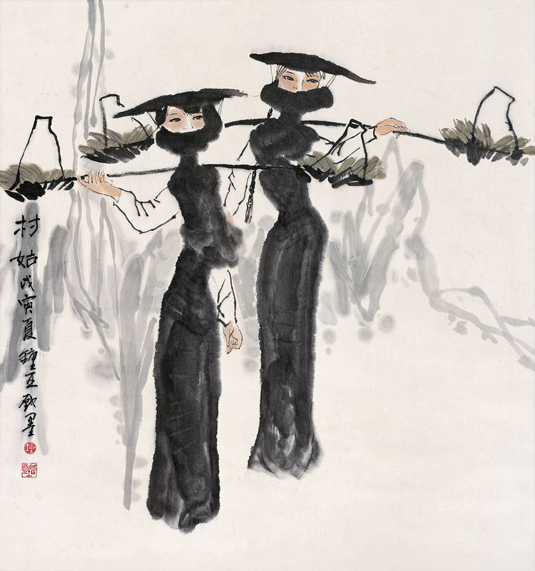 钟增亚先生的“黑衣女”——打响2021艺术思潮